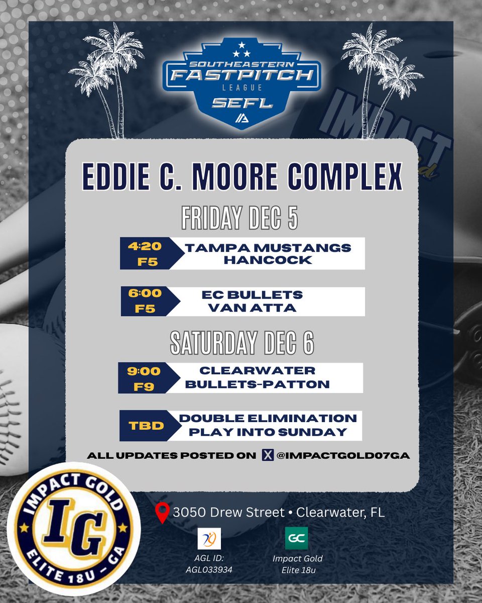 Closing out 2025 in Clearwater ☀️<a href="/thealliancefp/">The Alliance Fastpitch</a> <a href="/ImpactGoldOrg/">Impact Gold Fastpitch</a>