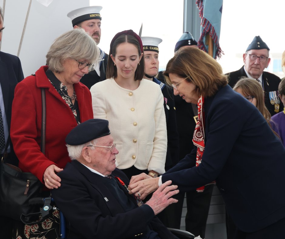 Supported by RBL, he recently attended our VE Day 80 commemorations at the <a href="/Nat_Mem_Arb/">National Memorial Arboretum</a>.

He received his medal at HMS Cambria: “I’m absolutely delighted. It’s a great honour indeed!”

Join us in congratulating John on this well-deserved achievement.

(2/2)