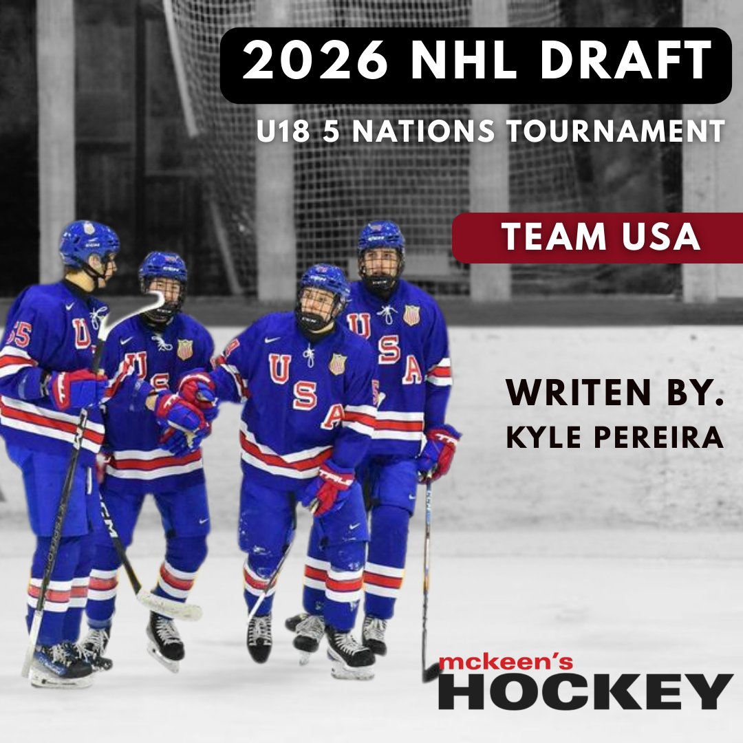 mckeenshockey's tweet image. 📈 USA standouts from the U18 Five Nations Tournament

Team USA may not have finished on top of the standings, but several draft eligible players boosted their stock in a big way.

A strong showing for the American group as the 2026 draft picture starts to take shape.

Read the…