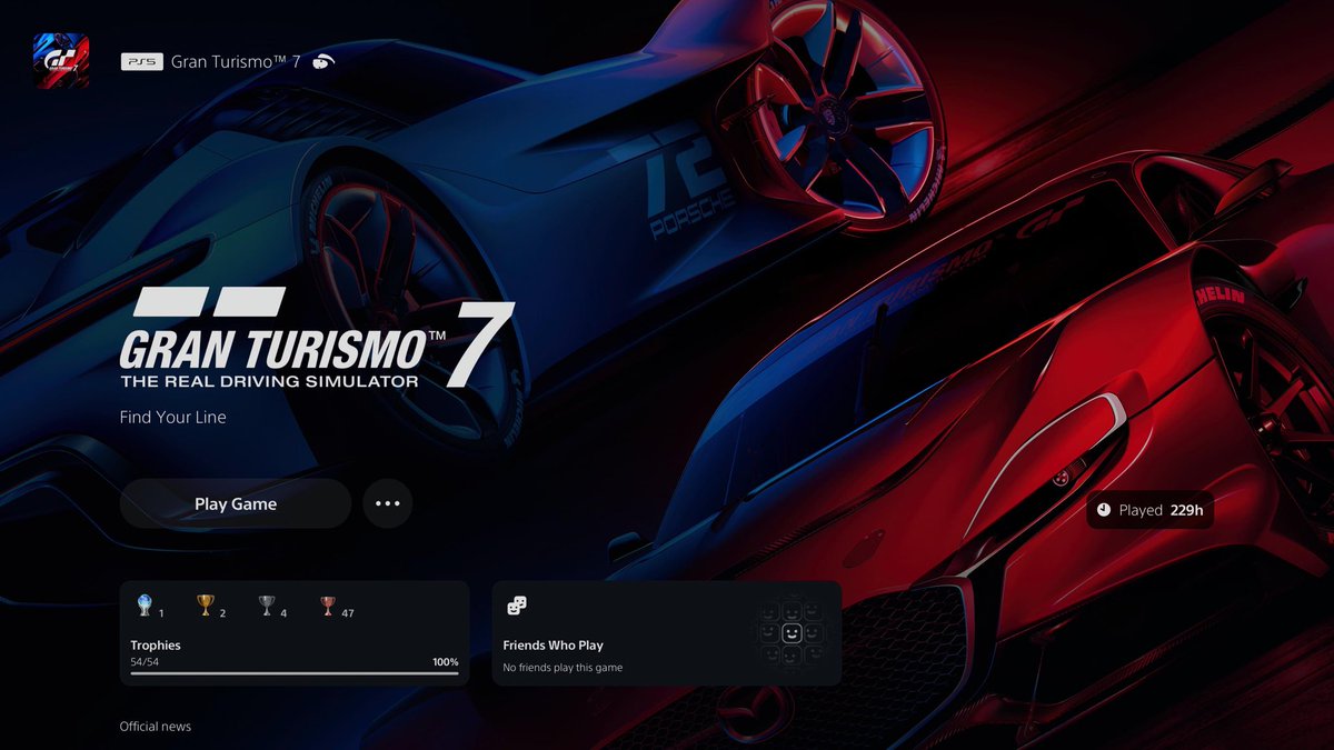 SteveLCFC_'s tweet photo. Just finished my play-through of Gran Turismo 7. I spent a lot of time actually enjoying the game and the Sport mode challenge takes a while but this Platinum definitely makes you feel a sense of accomplishment https://t.co/u0ZFAg8X2c