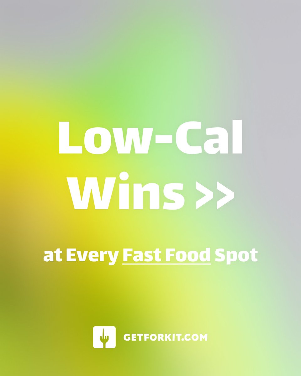 getforkit's tweet image. Stop thinking you have to give up fast food to hit your goals. 🤯

Here are the LOW-CAL cheat codes for your favorite spots.

RT to save a life (or at least their diet)

More food places on the link in bio ;)

#lowcalorie #fastfood #diethack #healthyfastfood #weightloss #foodie