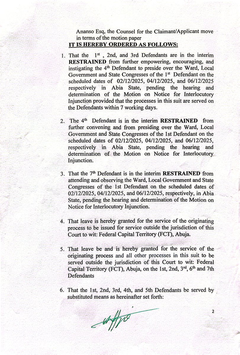 NgLabour's tweet image. STATEMENT FROM THE LABOUR PARTY

Labour Party Congresses hold in all states except Abia 

... No court order stopping Congresses, warns against misinforming Nigerians

The leadership of the Labour Party has called on its members across the 35 states of the federation, with…