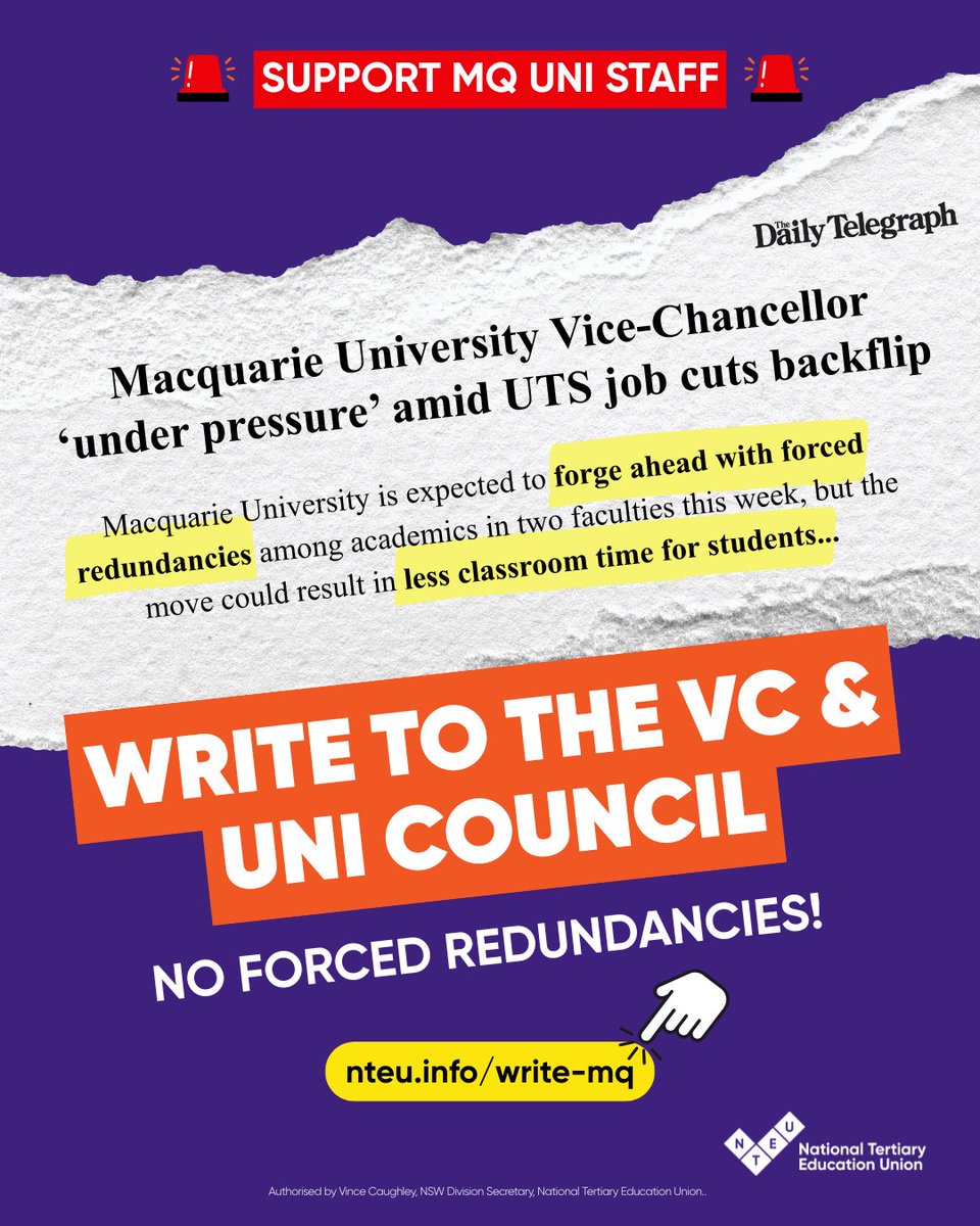 NTEU New South Wales tweet media