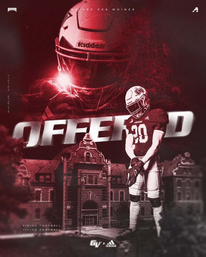 After a great phone call with <a href="/GVCoachJep/">Andy Jepson</a> I am blessed to receive an offer from <a href="/GVVikingFB/">Grand View Football</a>  🚨