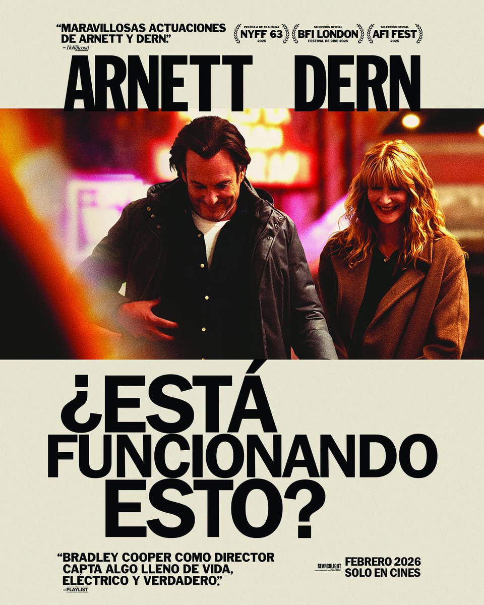 📢 ¿#EstáFuncionandoEsto?

Will Arnett es Alex Novak y Laura Dern es Tess Novak en esta increíble y nueva cinta.

¿Alguna vez se han hecho ésa pregunta?

febrero 2026.