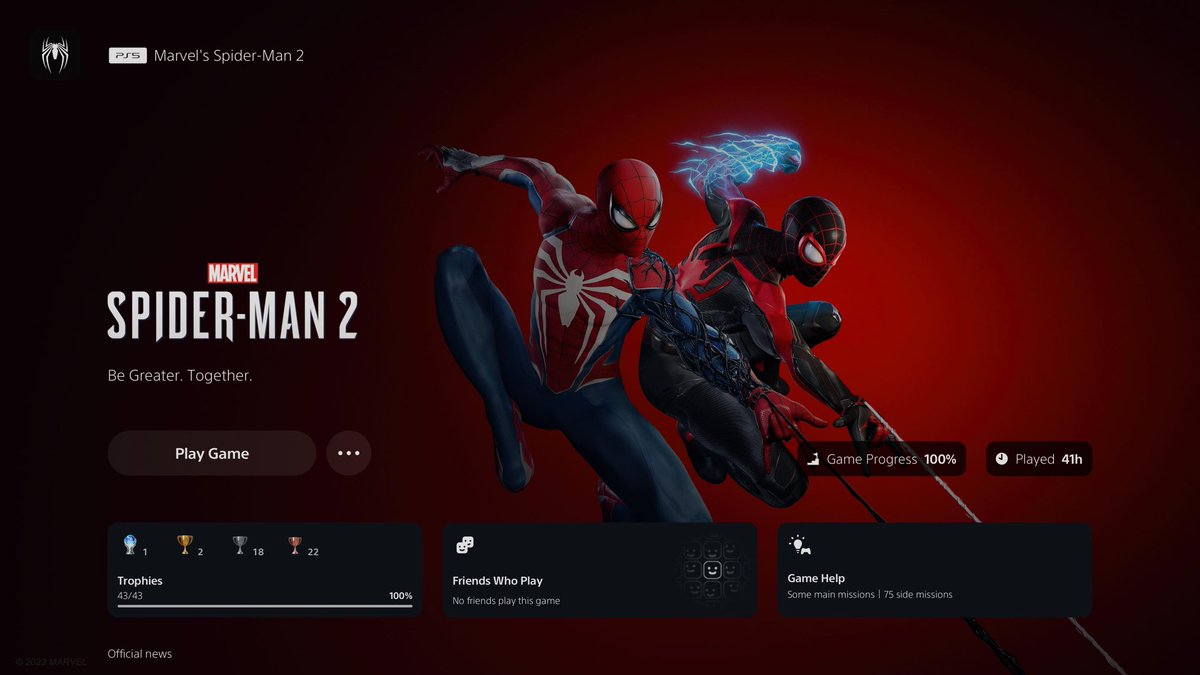 SteveLCFC_'s tweet photo. Next game was Spider-Man 2. Loved this game, I think it’s a big upgrade on the first game. No DLC made this one very quick https://t.co/iqLRzzUl74