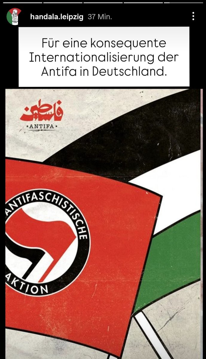 Antideutsche posen gegen Handala.
Aber es bleibt dabei: Antifa statt antideutscher Rassismus.