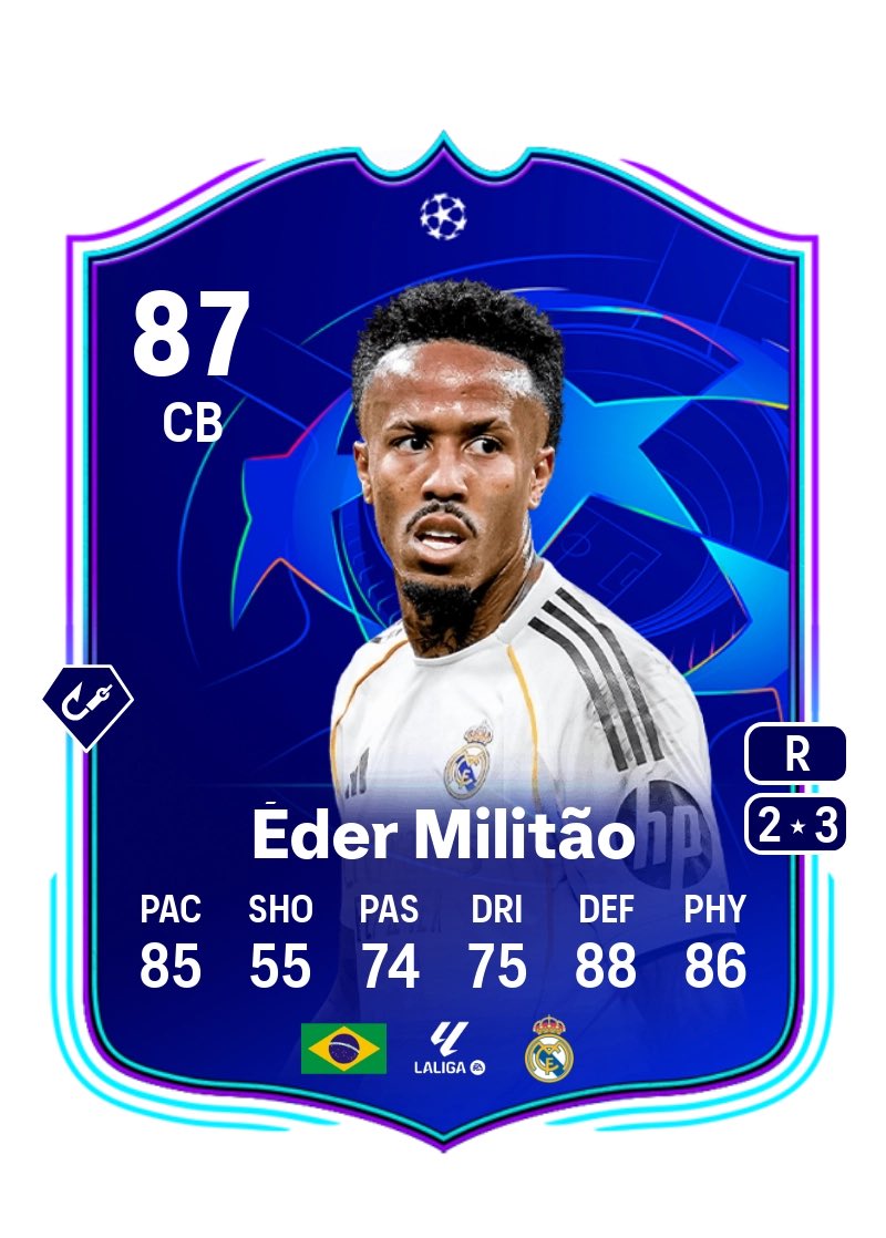 RobosFUT's tweet image. 🚨 The TOP 2 CBs used in Pro Live Tonight 

• ⁠🇧🇷 Militao 5/6
• 🇮🇹 Chiellini 4/6