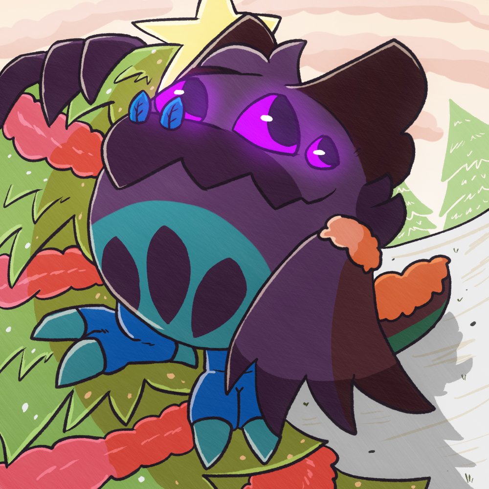 Holding onto the christmas tree to watch the skies~

And as expected i did draw a avatar for Krima