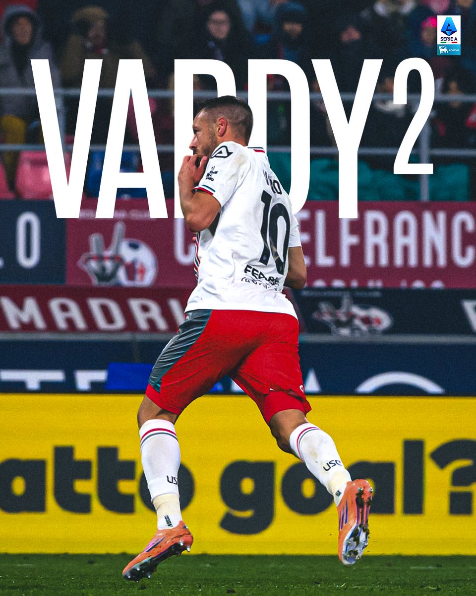 SerieA's tweet photo. Oh Vardy's on fire 🎶🔥

#BolognaCremonese https://t.co/6IqtOHnUTR