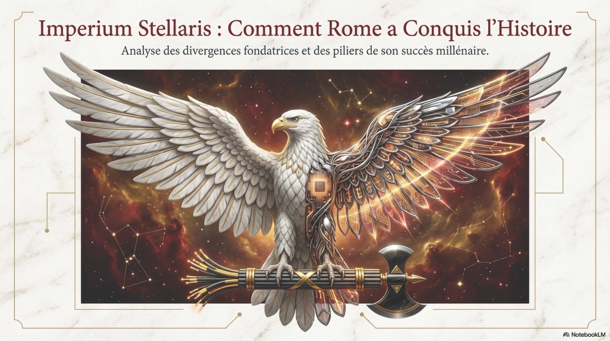 imp_stellaris's tweet photo. Une surprise dans #ImperiumStellaris : @NotebookLM a analysé l’Encyclopédie et livré sa propre vision de l’Empire. A voir sur Substack:
https://t.co/NH48ADCl0a
#EmpireRomain #Uchronie #HistoireAlternative #HistoireRomaine #UchronieFrancaise #WhatIf #NotebookLM @Google https://t.co/45S9TDmNra