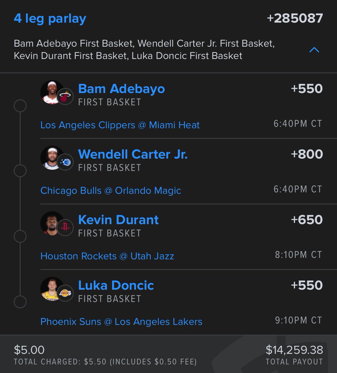 DKtheRealDegen's tweet photo. Good day to cash a first basket play 🥸 https://t.co/aucfmrN89V