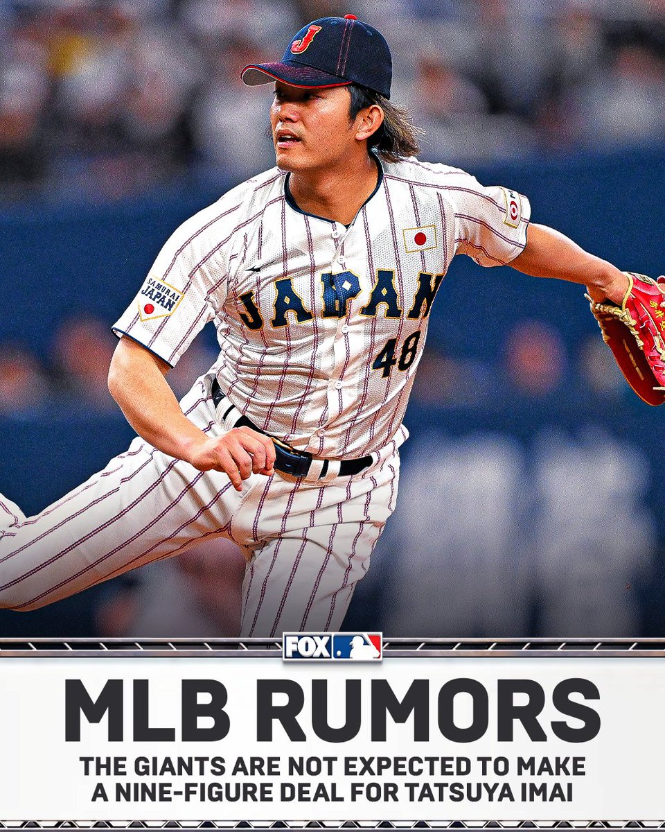 The Giants aren't anticipating making a nine-figure deal for Tatsuya Imai or any other pitcher on the market this offseason, per @extrabaggs