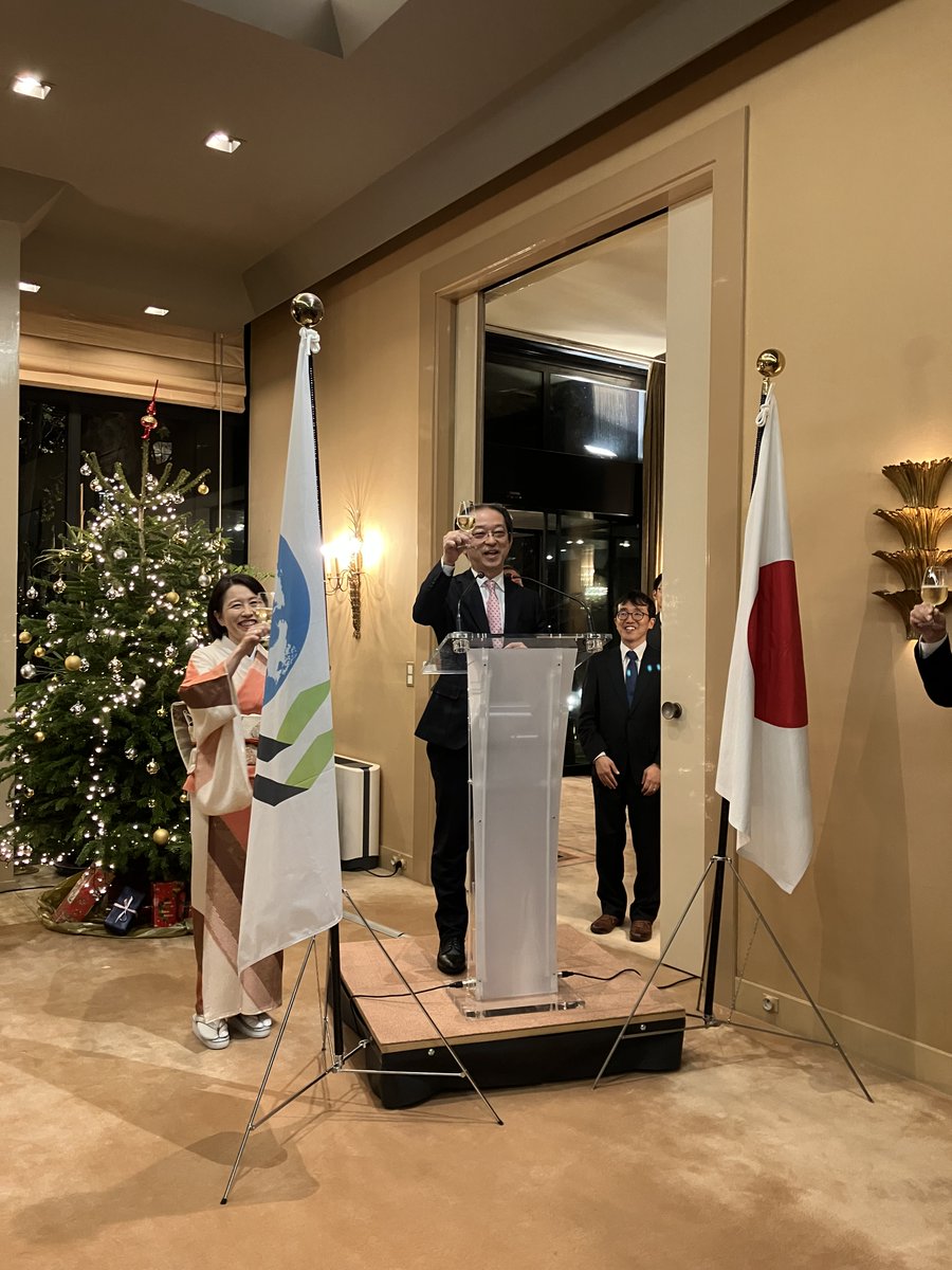 Ambassador ANDO Toshihide hosted a reception on 1 December 2025 to mark his arrival as Japan’s Permanent Representative to the OECD.
12月1日、安藤大使は着任レセプションを開催しました。