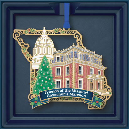 Our new ornament is in and it's amazing!  Get yours before we sell out.  We will be selling them at the Candlelight Tours at the Mansion on Friday or you can order online at missourimansion.org.
