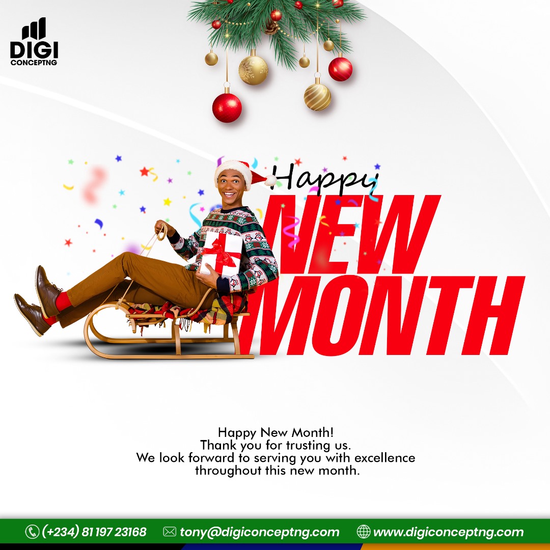 Digiconceptng's tweet photo. We are wishing you the best in this new month
Stay focused and keep pushing 
#december #focus #happynewmonth #newmonth https://t.co/v4QpCopcfL