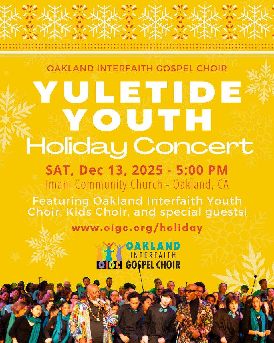 OakInterfaith's tweet photo. December is packed with music, celebration, and community - and it all starts THIS WEEKEND with our Holiday Concert: Hope In Harmony at the Paramount Theater ❤️

Get your tickets and full event info at https://t.co/R73cjofeL8 💜 https://t.co/lAjM0mJDky