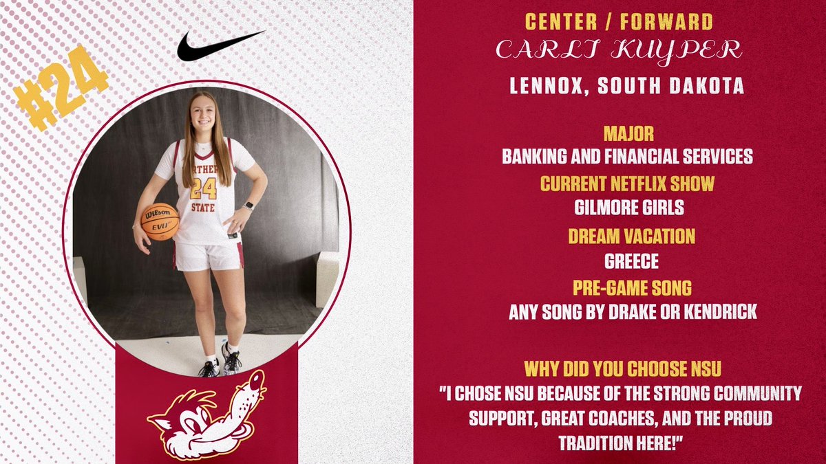 nsuwolves_wbb's tweet image. Get to know our Sophomore #️⃣2️⃣4️⃣
Carli Kuyper! 🐺🏀

#GoWolves