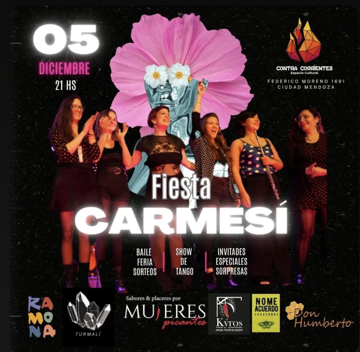 chechufloresdg's tweet photo. 💄 *FIESTA CARMESI* Tango, feria y mucho más!
👠 *El viernes 5 de diciembre a las 21hs* los esperamos para sacarle viruta al último mes del año. 
🎟️Anticipadas Consultas al https://t.co/nEIOut4x6j

❣️En Contracorrientes Cultural - Federico Moreno 1691 - Ciudad https://t.co/BVuRnwBoQ3