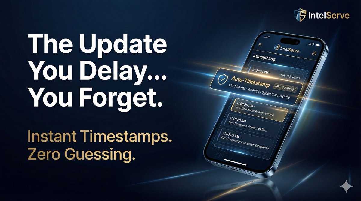 MidlandsPI's tweet image. The update you delay… is the update you forget.

IntelServe timestamps every attempt instantly.
No gaps. No scrambling. No guessing.

Accuracy happens in real time.

👉 intelserve.io
#ServeSmarter #ProcessServer #LegalTech