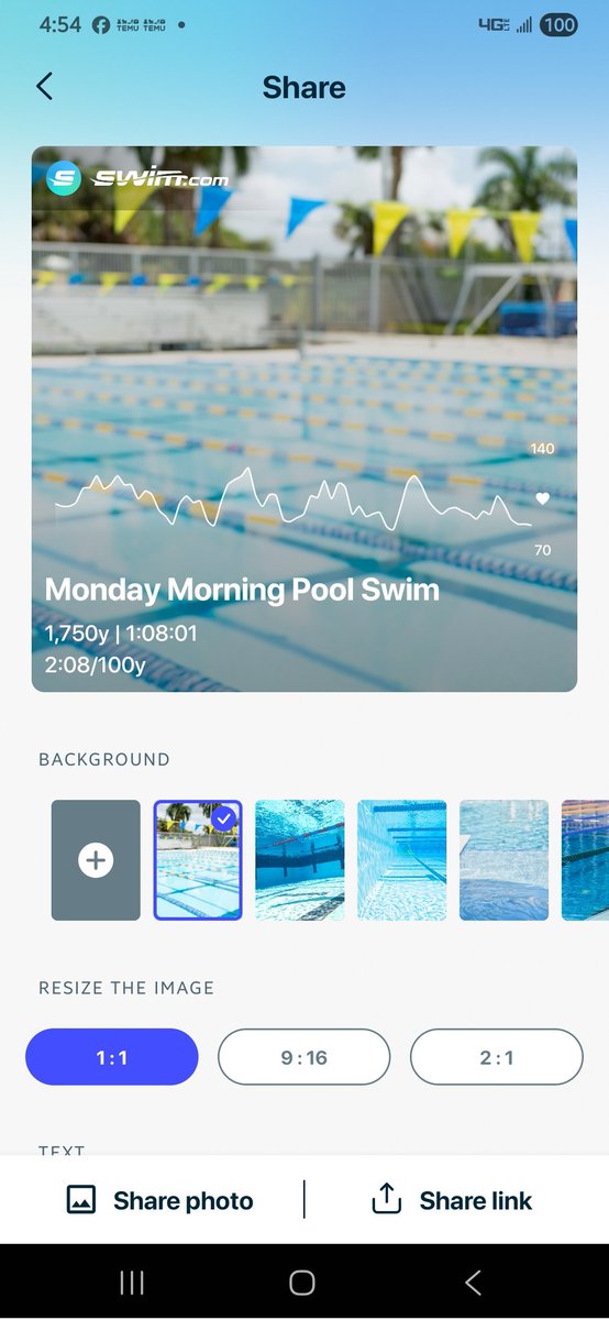 This is how I start my mornings. 1 hour in the pool.