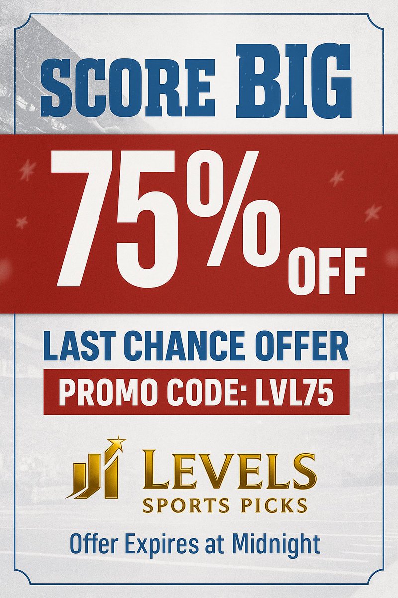 JVandy_'s tweet image. 🔥 $10 for 30 DAYS 🔥

We want you to experience the tools, the wins, and the fun atmosphere inside @LevelsPicks with us.

Only 8 HOURS remain… don’t wait.
JOIN NOW! 🚀💰

📉 75% OFF your first month
💰 Use promo code: LVL75
🔗 tinyurl.com/JoinLevels