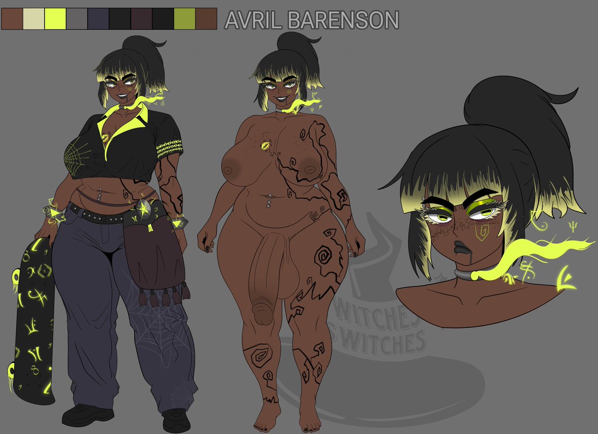 New c*mmision work! 

A brand new OC! Shared by The commissioner and myself!
She totally tastes sour, you should find out!

I really hope ya enjoy!