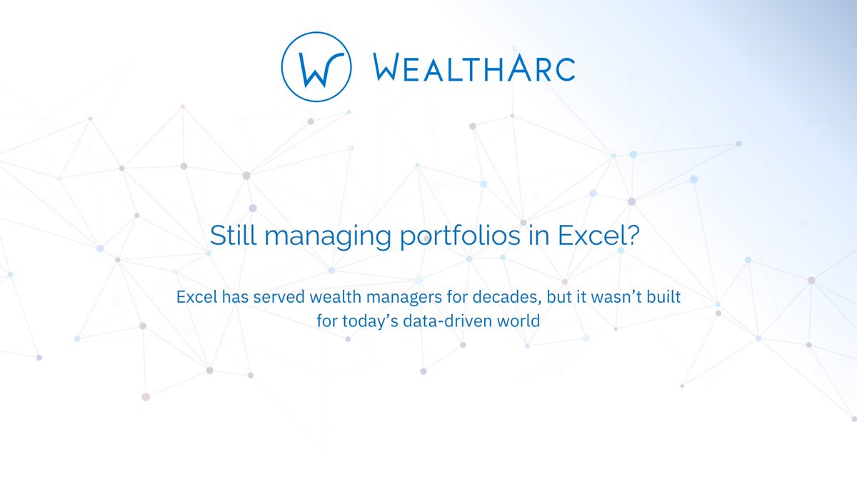 Spreadsheets built wealth management, but not for 10-50 custodians. Every manual check risks errors &amp; slows growth. Automated, verified data flows let teams focus on clients, not reconciliation. #WealthTech #DataDriven