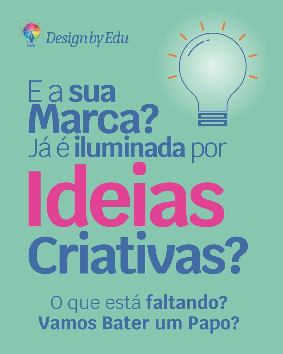 DesignbyEdu's tweet photo. Ajudo os Negócios a se posicionarem de forma adequada e eficiente no ambiente digital buscando um melhor posicionamento estratégico visando retornos mais surpreendentes.

E a sua Marca? Já é iluminada por Ideias Criativas? O que está faltando? Vamos Bater um Papo? https://t.co/7xqulCqWAv