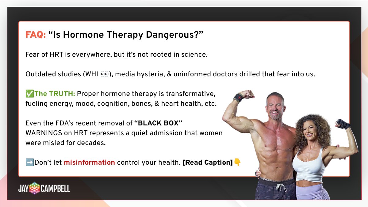 JayCampbell333's tweet image. Hormone therapy isn’t dangerous. 

Bad science &amp;amp; fear-mongering made it seem that way.

Personalized hormone therapy is safe, effective, &amp;amp; life-changing.

Here’s your blueprint to navigate today’s hormone-resistant world:

loom.ly/N67WzWE