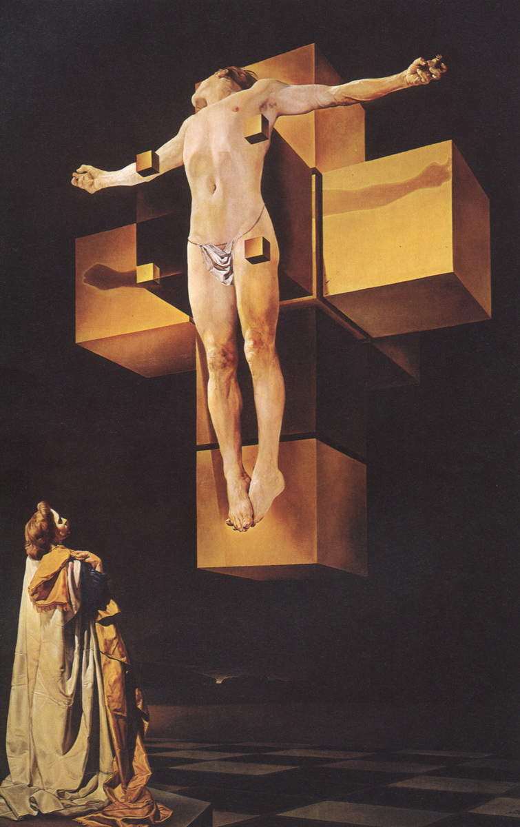 Crucifixion (Corpus Hypercubicus), 1954 #artbots #dali