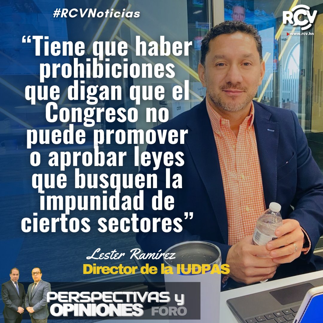 RCVHonduras's tweet image. Lester Ramírez, subraya la urgencia de blindar el sistema democrático y evitar que el poder legislativo se utilice como escudo para proteger intereses particulares. 

#RCVNoticias | #PyO

Visita rcv.hn