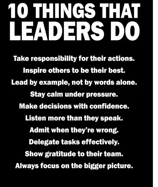 TheKaonisT's tweet image. Motivational Monday 15: Leaders, these 10 things have been mentioned in previous motivational Monday quotes. But to see them all together speaks volumes. Do you do all 10? @FultonCoSchools #LeadbyExample