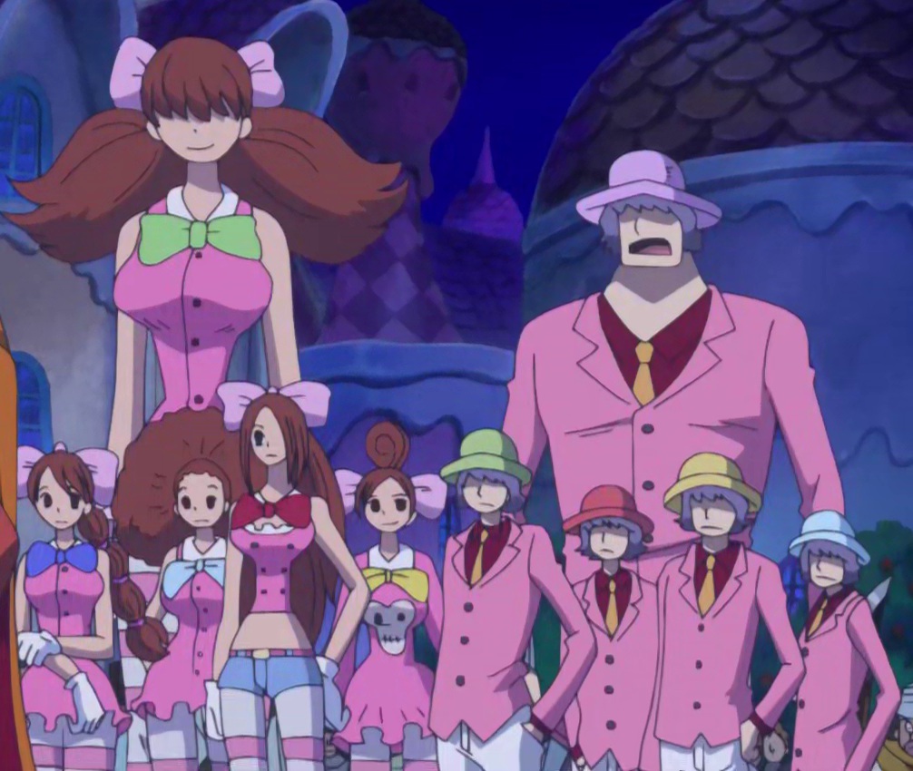 ⚠️ONE PIECE TRIVIA⚠️

The Charlotte Decuplets are the 36th–40th sons and 30th–34th daughters of the Charlotte Family, making them the 65th–74th children overall. They are the largest group of Charlotte Linlin's (aka. Big Mom) children born in a single birth.

They were first