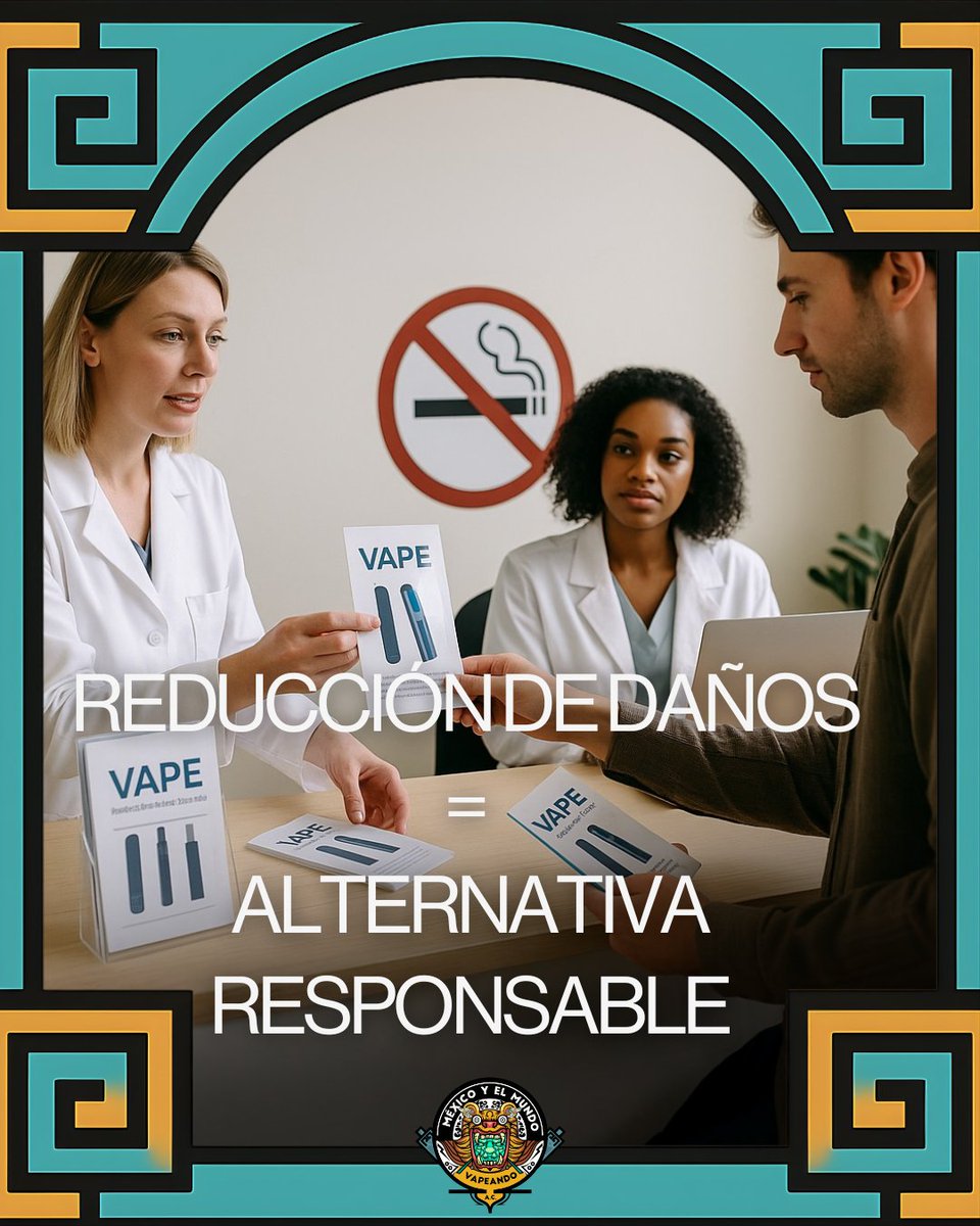 Eliminar el vapeo en ley no mejora salud pública si no hay programas de reducción de daños. Penalizar sin alternativas solo deja a los fumadores en la indefensión, sin opción de cambio.

#MexMVap #VapeoReguladoYa
