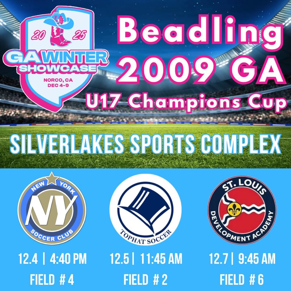 Addison_Vrabel's tweet image. So excited to head to Norco, California for Champions Cup with
@Beadling2009GA !!! Can't wait to play some great competition💙❤️
 
See my schedule below!⬇️ 
@PrepSoccer 
@BeadlingSoccer 
@GAcademyLeague