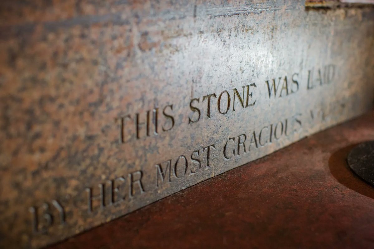 Knowledgepoint's tweet image. The foundation stone of the Royal Albert Hall is located under Row 11, Seat 87 in the Stalls K section of the auditorium. This block of red Aberdeen granite was laid by Queen Victoria in 1867. It includes a time capsule laid by Victoria with little  known of its contents.