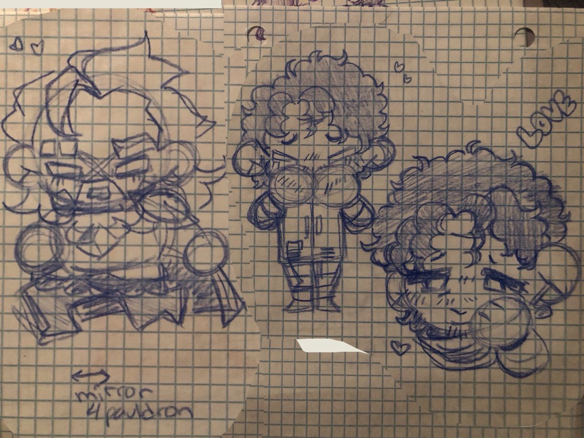 yuamagaku's tweet photo. Cleaned up my holiday meal chibis on my iPad and decided to add in some more kitchen crew cuties 
(Plus some felt doll sketches at the end!)

#dateeverythingfanart #dateeverything #kitchencrew https://t.co/Kc2wJ715WQ