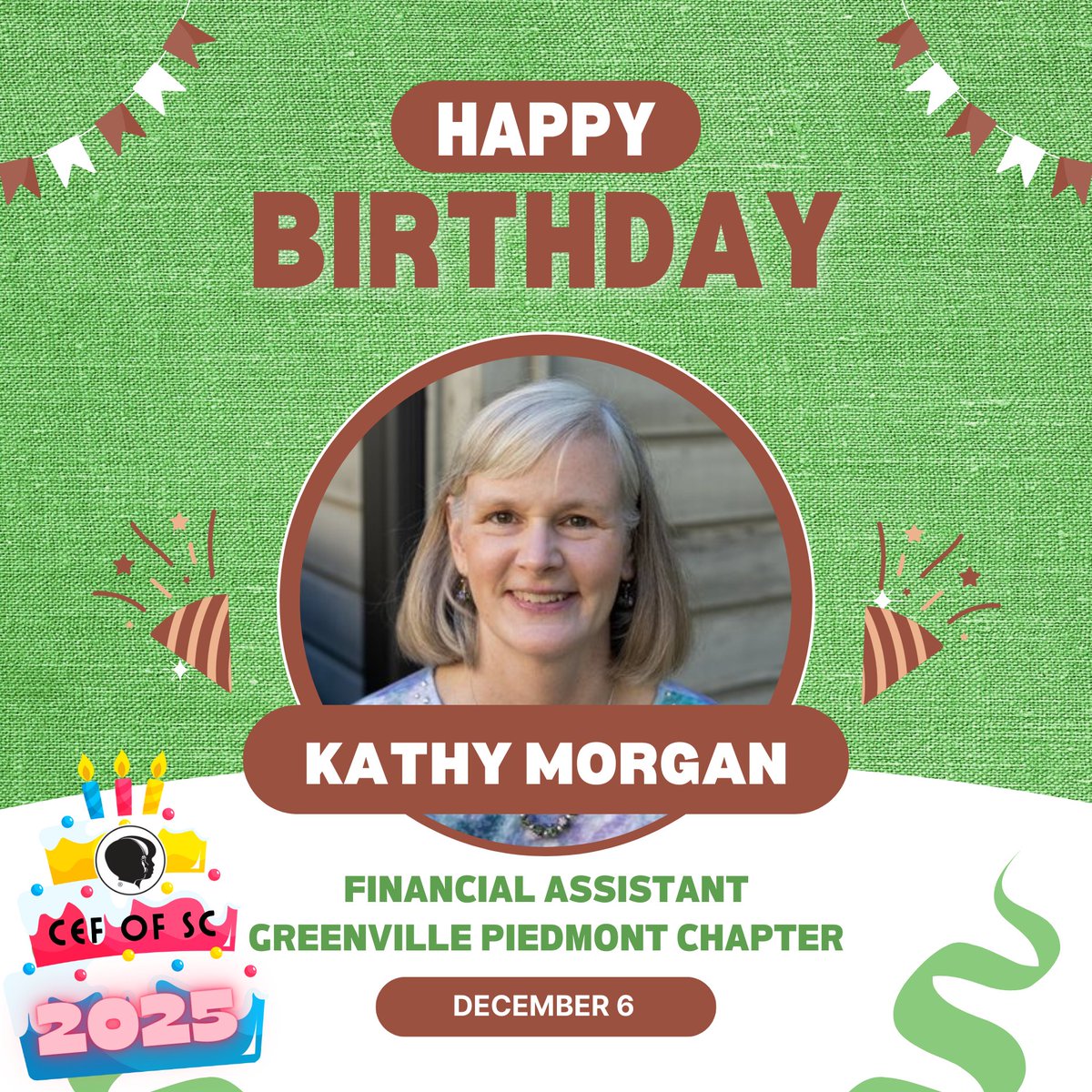 CEFofSC's tweet image. HAPPY BIRTHDAY, KATHY! 🍬