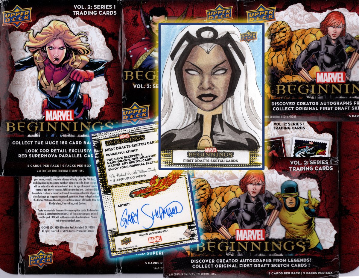 GaryShipmanArt's tweet image. Sketch cards from the Marvel Beginnings trading card set.

DM me if you want to get a sketch card.
garyshipmanart.com
@Marvel and @upperdeckent. #sketchcards #marvel #upperdeck #garyshipmanart #spiderman