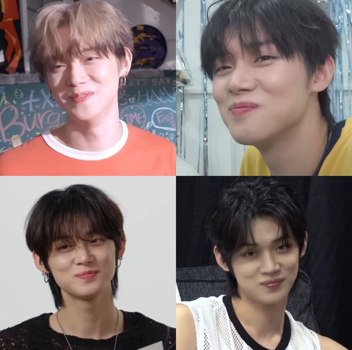 yawnjjuniiee's tweet image. yeonjun and his cheeky little smile ❤️‍🩹