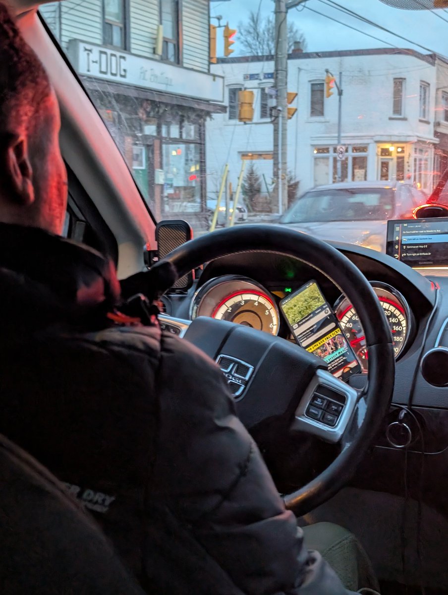 BatBreakerr's tweet photo. @TTChelps why is it a normal occurrence now to get a driver that can't drive, has anger issues, and regularly watches YouTube while driving. This happens more than not. Why put such vulnerable people's lives in the hands of such dangerous drivers? #TTC #WHEELTRANS https://t.co/Nv2WjbHarf