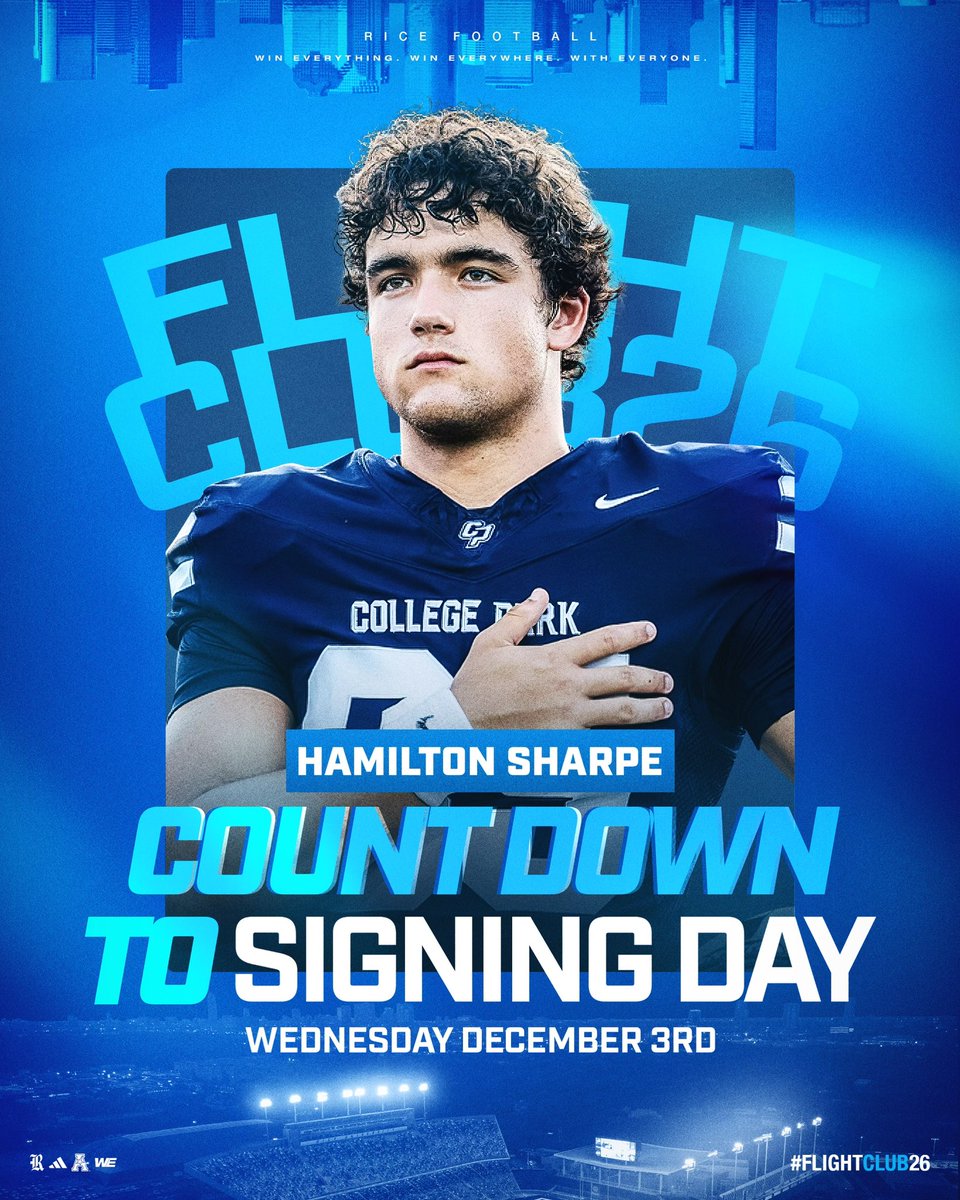 HamiltonSharpe_'s tweet photo. 🦉🔜 #WE @RiceFootball @Coach_Hogs @CoachCJCole https://t.co/ycUMKsZuxW
