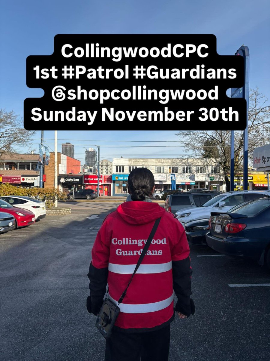CollingwoodcpcC's tweet image. @CollingwoodCPC 
It’s a Sunday
November 30th and thanks to #Guardians
for checking the
@shopcollingwood 
corridors &amp;amp; liaising with so many businesses &amp;amp;
shops, checking for issues or concerns.

CPC Front Desk is closed on Sunday but our #Patrol #Program is always active.
#Service