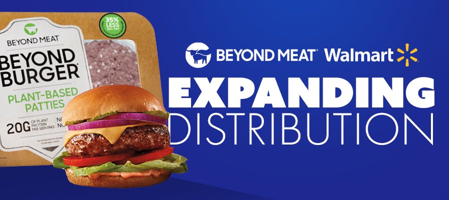 #StocksToBuy 🍔
Beyond Meat (Nasdaq: $BYND ),is EXPANDING DISTRIBUTION with

* Publix  🛒
* Hard Rock Cafe 🎸
* WALMART ( NYSE: $WMT ) &amp;
* AMC Theater’s (NYSE: $AMC )

#vegetarian #vegan #stocks #Walmart $TLRY #StockMarket #Invest #NYSE $LUNA $AAPL $IREN $BLUAI #Nasdaq #Investing