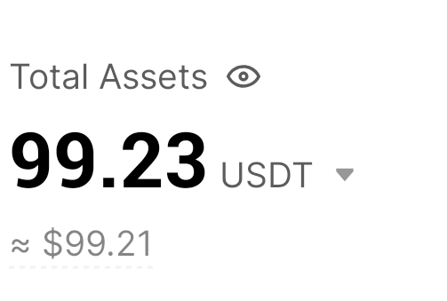 BluetraderX's tweet photo. 잔고는 99.23달러입니다 https://t.co/a8BayCrRFY