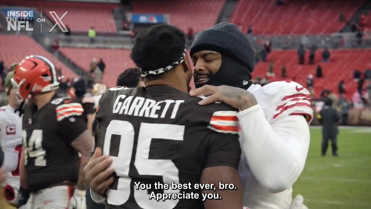"You're the best to ever do it dude."

Nothing but respect from the @49ers to @Flash_Garrett 🙌

@InsideTheNFL Week 13 Mic’d Up on X 