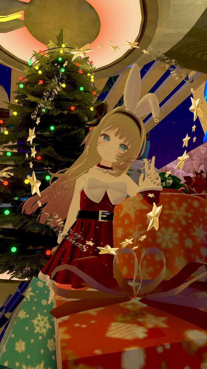 ponten2go's tweet image. おは！火曜日。日々があっという間で怖い。
気が付けは、VRCHATを本格的に始めて1年経ちました。
1年経ってもまだまだやれてないことが沢山。もっと楽しむぞ～！！！構ってくれる、みんなありがとう！

VR DecoTapeにクリスマス・新年Verがでたのでお試し。
（Timeは1000）
#VR_DecoTape
@pinatonlive