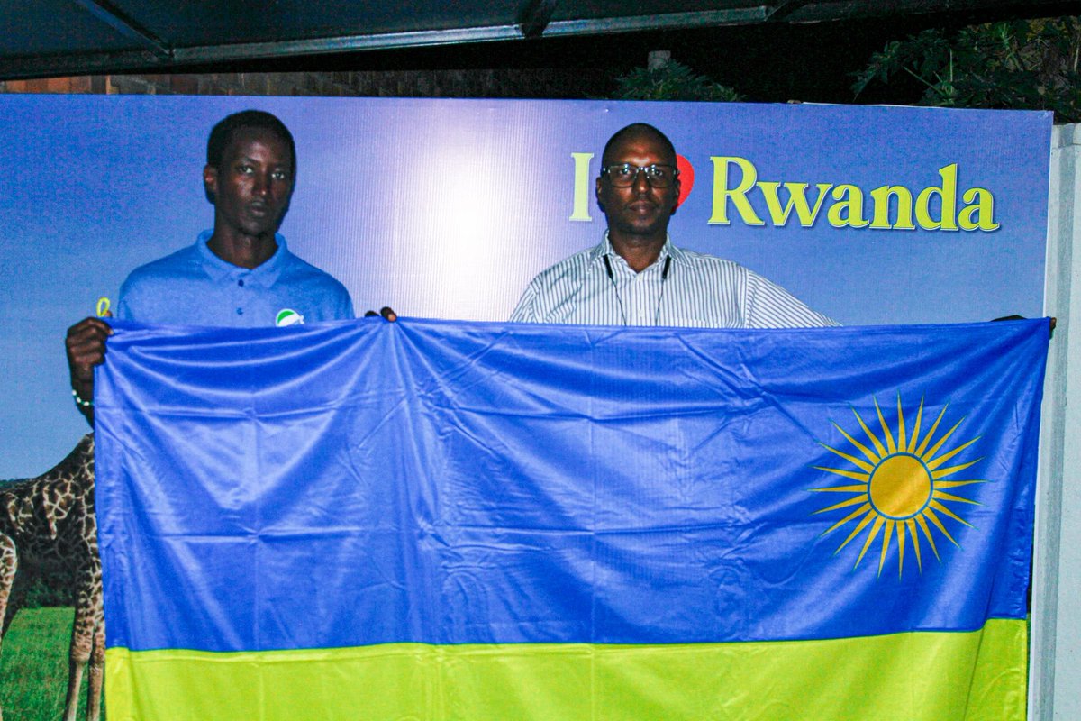 RwandaCricket's tweet image. The national flag was handed to Captain Clinton Rubagumya by Rwanda Cricket Association President Musaale Stephen during tonight’s send-off.
The team departs to Nigeria in the morning. let’s rally behind them.
#RwandaCricket #GrowingWithEveryStep #westafricatrophy