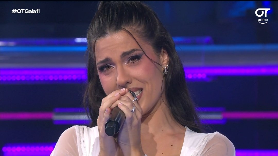 OT24h's tweet photo. Miriam emocionada

"Gracias por darme la oportunidad"

#OTGala11 https://t.co/IA7A8b6RQd